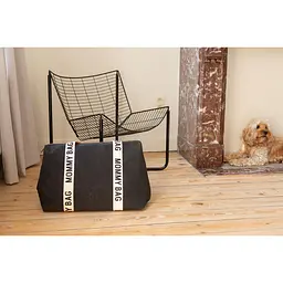 Сумка Childhome Mommy bag Signature - Canvas Black, чорна (CWMBBSCBL) - мініатюра 15