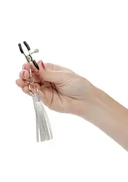 Зажимы для сосков Calexotics Playful Tassels (сріблястий) - мініатюра 5