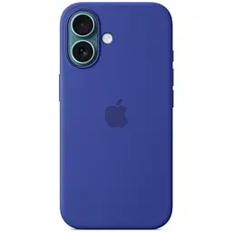 Силіконовий чохол CasePro Silicone Case with MagSafe Ultramarine для iPhone 16 - мініатюра 4