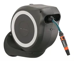 Котушка зі шлангом Gardena Roll-Up M Automatic настінна 20 м (18612-20)