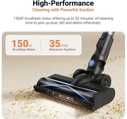 Акумуляторний пилосос Dreame Mova Cordless Vacuum Cleaner J10 - мініатюра 3