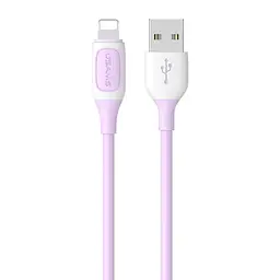 Кабель Lightning USAMS USB to Lightning 1m Фіолетовий (6958444903293) - мініатюра 2