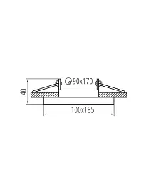 Кільце точкового світильника Kanlux 38366 ARET 2x10W IP20 біле - мініатюра 3