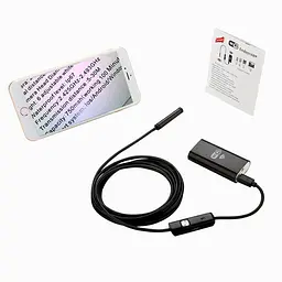 Ендоскоп для смартфона wifi бездротовий Kerui YPC99-1 метр, м'який кабель, 8 мм діаметр (100157) - мініатюра 4