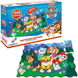 Уцінка. Набір магнітів Магнітна картина Magdum Paw Patrol Щенячий патруль Мчимо на допомогу (ML4034-33) 