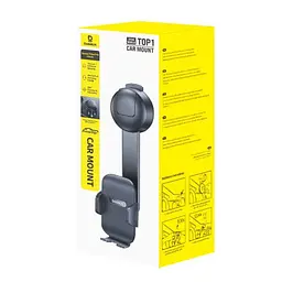 Автотримач Baseus PrimeTrip C03 Air Clamping Car Mount (Suction Cup Version) чорний C0013C01 - мініатюра 2