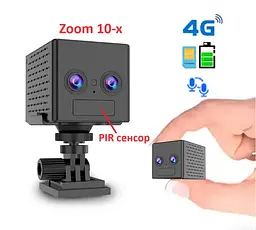 IP Мінікамера VStarcam CB75D з двома лінзами та підтримкою 4G Sim-карти віддалений перегляд тепловий датчик руху PIR нічний запис - мініатюра 2