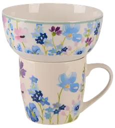 Набір для сніданку Limited Edition Flowers Blue, 2 предмети - мініатюра 1