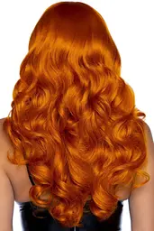 Leg Avenue-Misfit Long Wavy Wig Ginger - Перука, руда - мініатюра 2