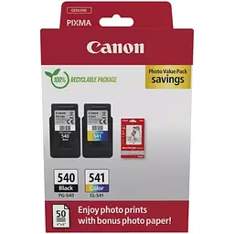 Картридж Canon PG-540 Multipack PG-540/CL-541 BK Color + GP-501 Glossy Paper (5225B013)
