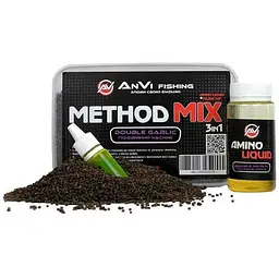 Ліквід ANVI-FISHING Подвійний часник Method Mix ( 3 в1) арт.НФ-00000334