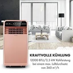 Кондиціонер мобільний Klarstein Metrobreeze New York Smart 12000 BTU/3,5 кВт (10035802) - мініатюра 3