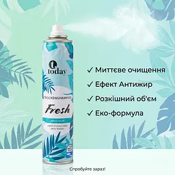 Сухий шампунь Today Fresh 200 мл - мініатюра 4