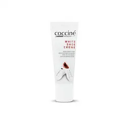 Живильний крем для спортивного взуття Coccine Sneakers White Shoe Creme, 75 мл — білий, догляд та відновлення кольору кросівок