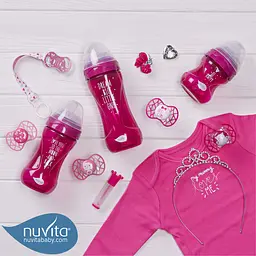 Силіконова симетрична пустушка Nuvita Air55 Cool Little Girl, 6-12 міс., фуксія (NV7085SI) - мініатюра 7