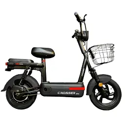 Електроскутер двомісний Crosser Mini  +Pas-система Чорний