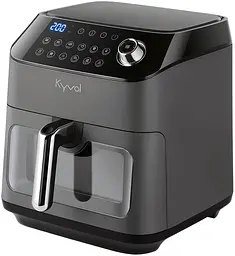 Мультипіч Kyvol AF600 1350Вт/чаша керамічна 5.7л/програм:12/сенсорне керування/таймер/чорна - мініатюра 3