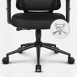 Крісло офісне Cabro C506 Black тканина - мініатюра 5
