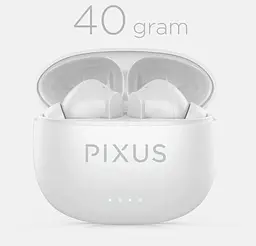 Навушники бездротові Pixus Band білі - мініатюра 7