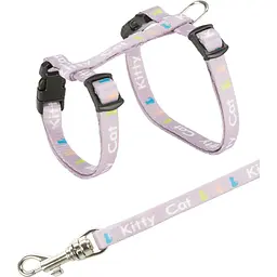 Шлея з повідцем для кошенят Trixie Kitty Cat нейлон 21-33х0.8х120 см 1 наб., в асортименті - мініатюра 2
