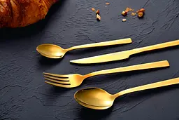 Набір столових приборів Bergner Sofia gold 24 предмета (BG-45143-GD) - мініатюра 7