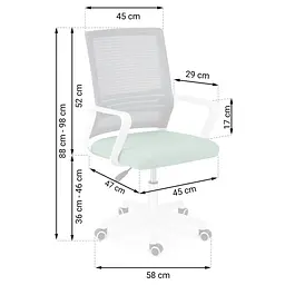 Офісне крісло Sofotel Corta Grey/Green (241402) - мініатюра 6