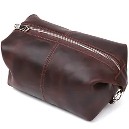 Шкіряна косметичка SHVIGEL 17х11х11 см acs0025788 - мініатюра 2