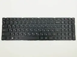 Клавіатура для LENOVO YOGA 500-15, 500-15IBD, 500-15IHW, 500-15ISK, Flex 3-1570 (RU Black, з підсвічуванням, без рамки). Оригінал. - мініатюра 3