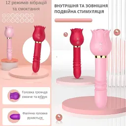 Вібратор I’MCUM Secret Rose Червоний (IM-KXY262) - мініатюра 4