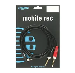 Комутаційний кабель Mini-Jack кутовий — 2хJack 6,3 2 м KLOTZ AY5A0200