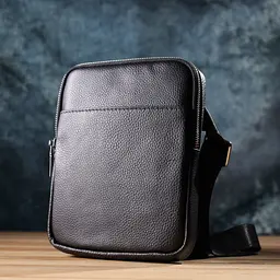 Зручна вертикальна сумка для чоловіків із натуральної шкіри Vintage 17х21х3,5 см sum0027472 - мініатюра 8