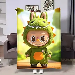 Плед 3D Лабубу №13 м’який плюшевий подарунковий 160×200 см