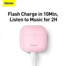 Бездротові навушники TWS Baseus Bowie E8 NGE8-04 Pink - мініатюра 6