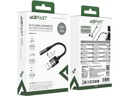 Адаптер Acefast J13 audio 3.5 - USB 15 см Black (6974316285298) - мініатюра 6