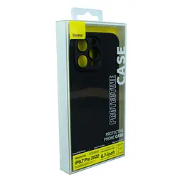 Чохол Baseus Liquid Silica Gel Case Glass 0.22 mm iPhone 14 Pro ARYT001301 Black - мініатюра 5