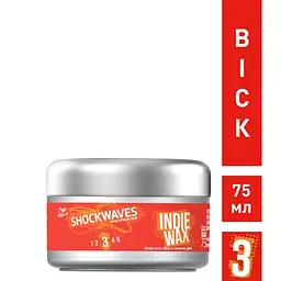 Віск для укладання волосся Shockwaves Indie Wax, 75 мл - мініатюра 2