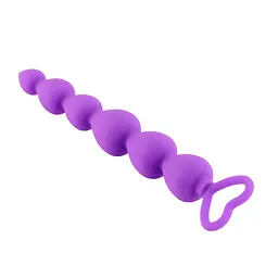 Анальний ланцюжок Heart Purple - мініатюра 3