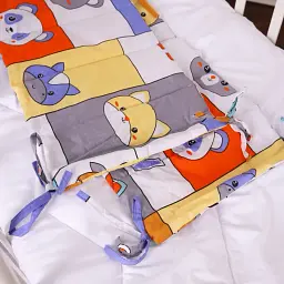 Суцільний борт в ліжечко MirSon Kids Time 20-0039 Zoo alphabet 30х180 см (2200009665837) - мініатюра 4