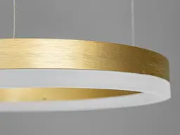 Люстра стельова LED Diasha 1029-600+400+300GD 105W, золото, сучасний стиль, регульована висота, пульт ДУ, для вітальні - мініатюра 4