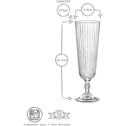 Келих для коктейлів Bormioli Rocco America'20s, 275 мл, прозорий (123225BYT021990) - мініатюра 2