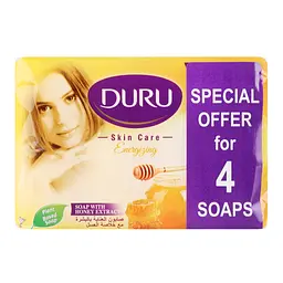 Косметичне мило Duru Skin Care, з екстрактом меду, 260 г, (4 шт. х 65 г) - мініатюра 2