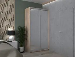 Шафа купе Doros Сіті Лайт Дуб Cонома 2 Дзеркала 120х45х225 (44900068) - мініатюра 4
