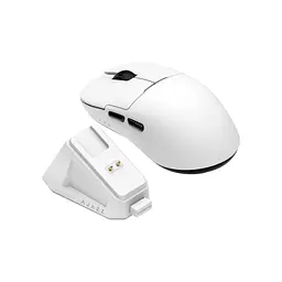 Мишка Ajazz AJ159P MC Wireless/Bluetooth/USB Charging Dock White (AJ159P-MC-W) - мініатюра 4