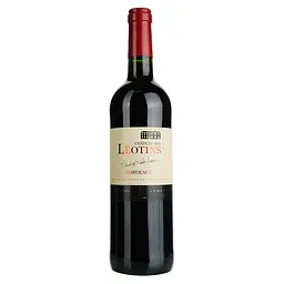 Вино Chateau Des Leotins AOP Bordeaux, красное, сухое, 0,75 л (917818)