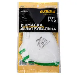 Півмаска фільтрувальна складного типу FFP1 NR D без клапана SIGMA (9420851) - мініатюра 8