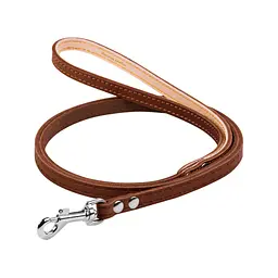 Повідець для собак Collar одинарний непрошитий Ш 10 мм Д 122 см коричневий (04436)