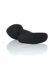 Анальна пробка - Silicone Black Curved Plug M - мініатюра 5