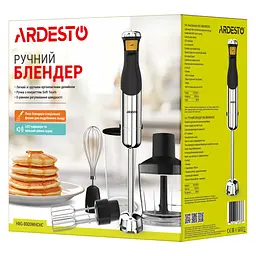 Блендер Ardesto занурювальний 800 Вт чорно-сріблястий (HBG-800DWHCHC) - мініатюра 13