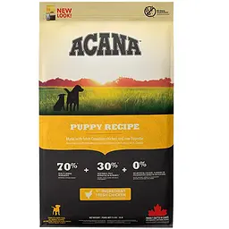 Сухий корм для цуценят всіх порід Acana Puppy Recipe з птицею 17 кг a50017
