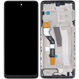 Дисплей Motorola XT2171 Moto G51 5G чорний, з рамкою